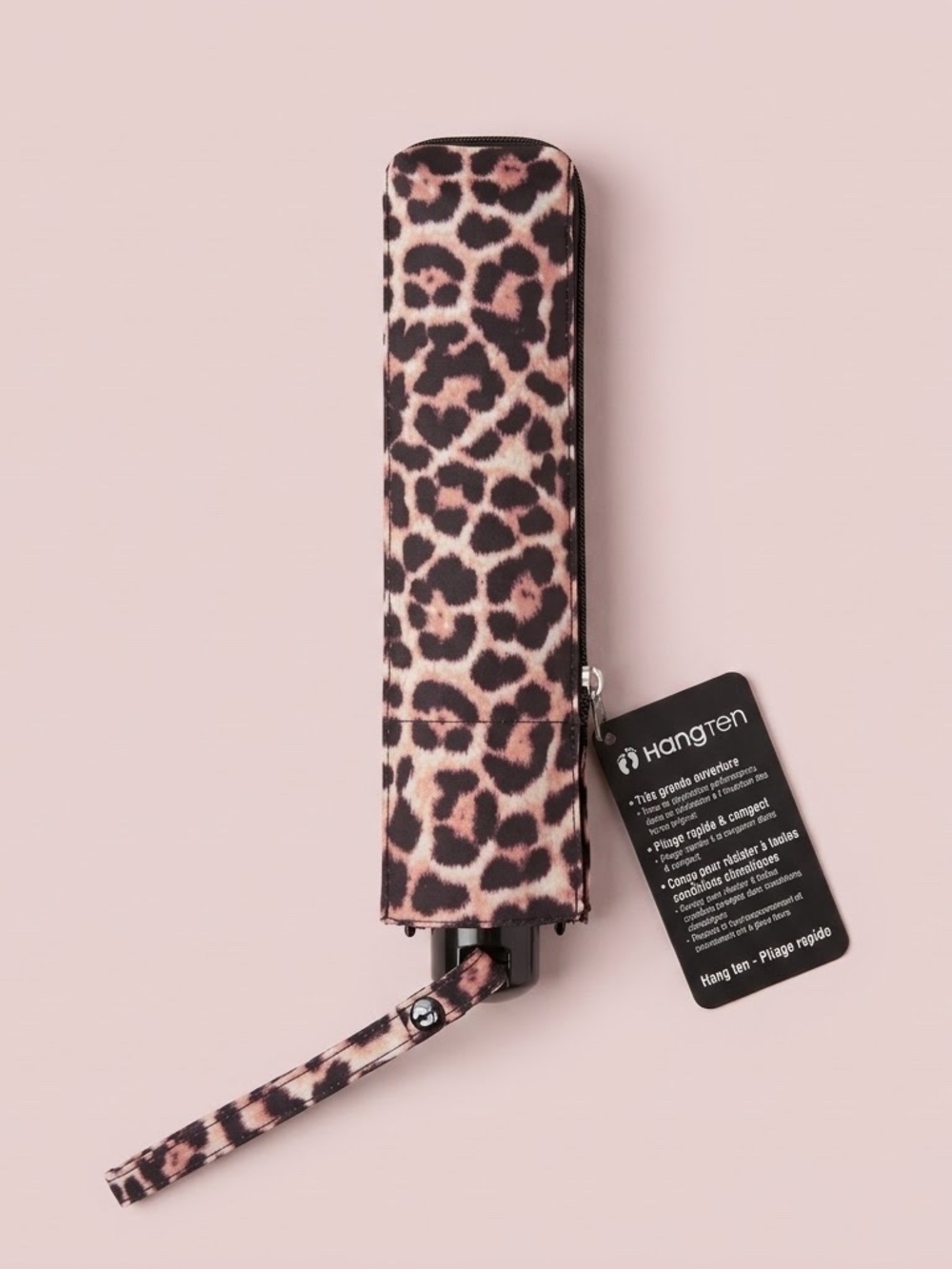 NWT Leopard Print Pink Hue Umbrella